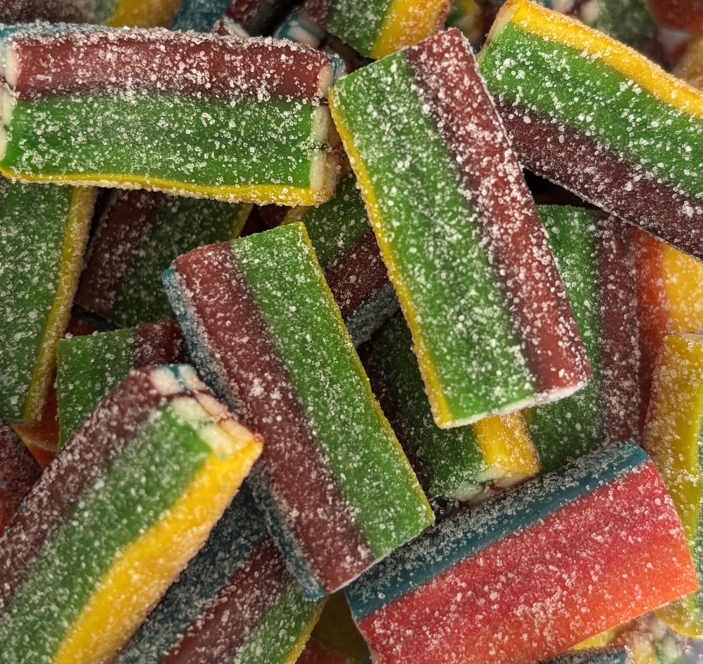 Sour Rainbow Bricks