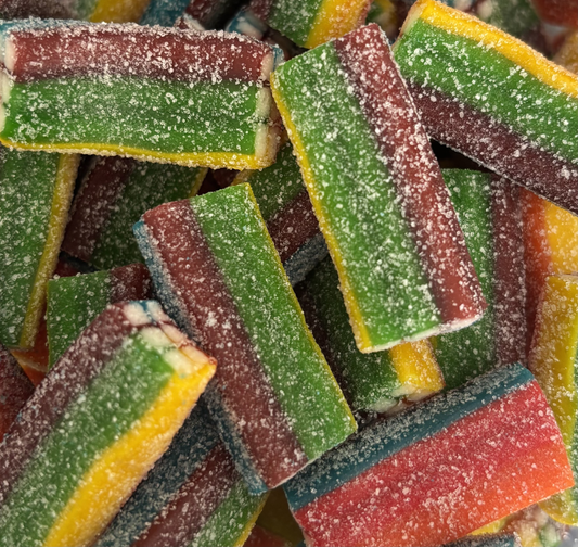 Sour Rainbow Bricks